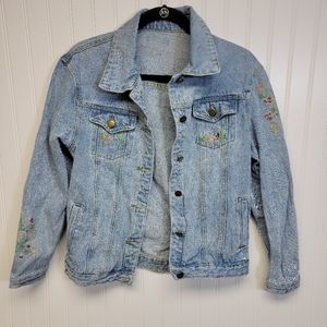 Vintage Embroidered Jean Jacket